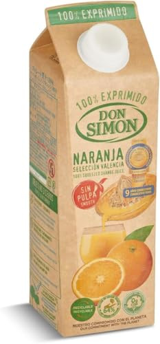 Don Simon Zumo Naranja sin Pulpa, 1L (Paquete de 10)