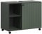 trendteam smart living - PureBliss - Waschbeckenunterschrank auf Rollen - Grün - Rillenoptik - 2 offene Fächer + 1 Einlegeboden - (BxHxT) 80 x 64 x 42cm - edle Metallgriffe