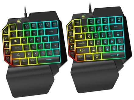 POPETPOP 1pezzi Tastiera Retroilluminata Mano Per e Tastiera Rgb Facile Installare e Portatile Colore