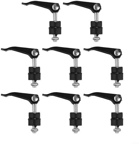 8 Pack Handle Knob Nut Bolt, Handle Knob Nut Bolt Hand Screws Parts Quick Press Adjustment for Lawn Mower