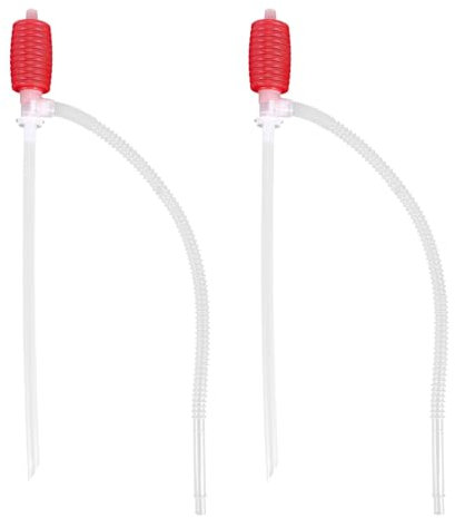 arlote 2Pcs Universal Fuel Transfer Siphon Pump - Large Squeezing Syphon for Lawn Mowers & Manual Pumping Petrol, Water,Alcohol