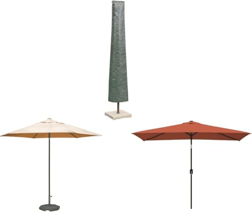 Home Source DuracoverWaterproof Parasol Cover, 160cm(5.25ft) – UV Resistant 130g PE Knitting Cloth with Drawstring Closure, Fits Large & Jumbo Parasols, Weatherproof Protection from Sun & Wind