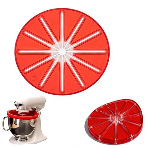 DAQUN Whisk Cleaning Wiper, Silicone Splash-Proof Attachment for Stand Mixer Whisks, Fits 4.5 and 5 Quart Bowl Sizes