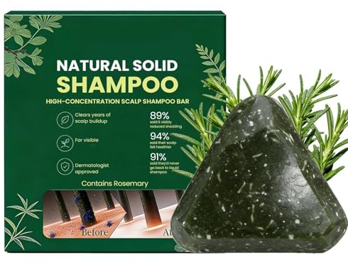 Yoracare Korean Scalp Revival Bar, Yoracare Rosmarin & Aminosäuren Stärkender Anti-Verdünnungs-Shampoo-Riegel, Natürliche Anti-Haarausfall Festes Shampoo Trockene Kopfhaut, Koreanische Haarpflege (1)