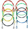 CKANDAY 8 Pack Safety Stainless Steel Tethers, Colorful Coated Lanyards Compatible with All GoPro Hero Series and Other Camera Devices