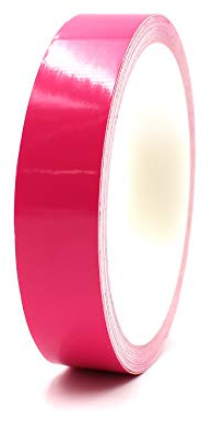 Finest Folia 10 Meter (0,79€/Meter) Zierstreifen Auto Motorrad Boot Modellbau Farbauswahl Dekorstreifen Seitenstreifen Klebestreifen (Pink, 15mm Breite)