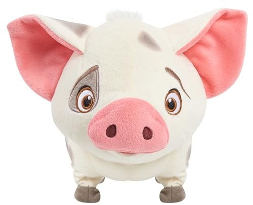 MOANA Disney Princess Walk & Snort Pua Plüschtier, Geräusche und Bewegung, Stofftier, Schwein, Kinderspielzeug ab 3 Jahren von Just Play