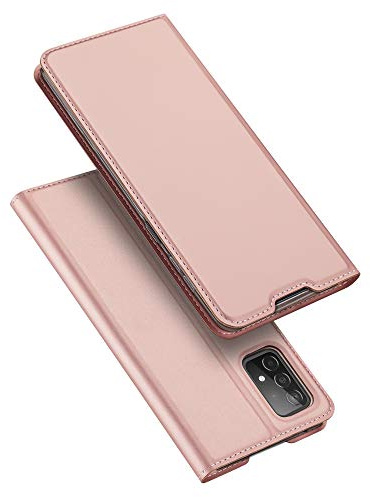 DUX DUCIS Hülle für Samsung Galaxy A52 / Samsung Galaxy A52S 5G, Leder Klappbar Handyhülle Schutzhülle Tasche Case mit [Kartenfach] [Ständer] [Magnetisch] (Rose Golden)