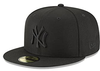 New Era 59Fifty Cap NY Yankees Schwarz Black on Black, Size:7 3/8