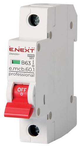 Leitungsschutzschalter B 63 A LS-Schalter MCB Sicherungsautomat 1-Polig B63 A E.Next