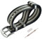 MZBUTIQ 22mm Schwarz/khaki/grau Uhrenarmband Sicherheitsgurt Nylon Watch Armband für Herren Damen Gebürstete Schnalle