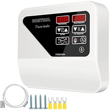 Saunasteuerung Sauna Digital Controller LED-Display für Saunaofen, 8 + 4 Modus, Normale Heizung