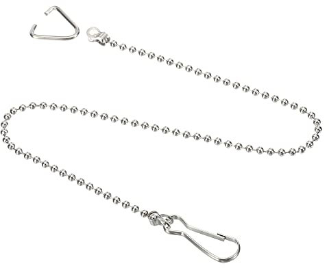 sourcing map Toilet Flappers Chain, 30cm Toilet Handle Lever Lift Flush Replacement Ball Chain Link, 304 Stainless Steel Pack of 3
