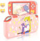 DLseego Custodia protettiva compatibile con Nintendo Switch Lite, Switch Lite Accessori e Switch Lite Cover in TPU morbido con 2 Switch Lite Thumb Grip Caps- rosa