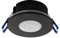 Ledvion - Sensor de Movimiento Negro, Empotrable, con Interruptor Crepuscular, Montaje en Techo, IP65, Control de Luz 360°, Alcance de 8m, Sensor de Luz Incorporado