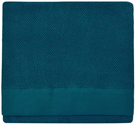 furn. Textured Bath Towel, Cotton, Blue,70 x 130cm