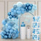 Babyparty Deko Junge, Luftballon Girlande Blau mit Baby Box, Baby Shower Deko Box, Ballon Girlande Blau für Baby Party Dekoration, Gender Reveal Party, 1. Geburtstag Junge