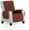 Maxifundas - Gepolsterter Sesselbezug, wendbar, 1-Sitzer/Relax-Sessel, extra weich, braun/beige, Schonbezug für Sessel mit elastischen Befestigungsbändern, Modell Maui