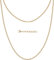 Silvadore Thin Gold Chain Men Necklace (2mm,18in) - Real 18ct Gold Plated Stainless Steel Cuban Link Curb Chain for Men Necklace - Non-Tarnish Waterproof Jewellery Gift - (Luxury Box)