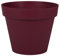 EDA Pot de Fleur Rond TOSCANE Ø 30 cm - Volume 10 L - Ø 29,5 x H.24 cm - Rouge bourgogne