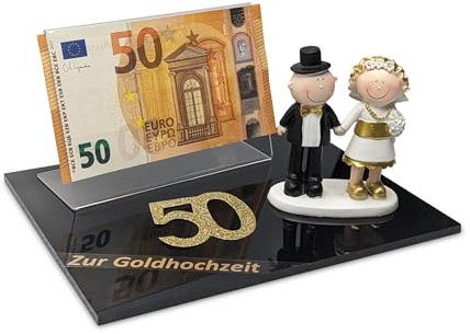 Geschenk für Goldene Hochzeit | Geldgeschenk | Hochzeit Geschenke Geld | Geldgeschenk Hochzeit personalisiert (Goldene Hochzeit 02)