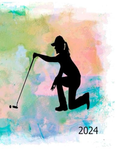 2024: Lady Golfer Diary/Planner - A4 January 2024 - December 2024 - with Hourly Appointment Slots