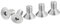 DTGN Tornillos de Cabeza Hexagonal Plana de Acero Inoxidable 304, Rosca Completa, 10 Unidades, 3/8-16 x 3/4, Tornillos de Cabeza Avellanada