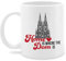 Tasse Tassen 325ml - Karneval & Fasching - Home is where the Dom is Köln I - 325 ml - Weiß - kölner karnevalstasse fasching- mit tasse, faschingstasse carnevale fasnetbecher karnevals faschings