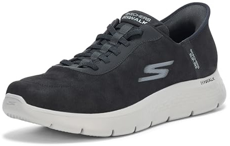 Skechers Herren Hands Free Slip-ins: Go Walk Flex-Smooth Motion Sneaker, Schwarz, 43 EU