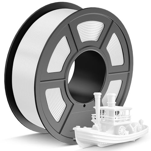 TECBEARS PLA+ Filament 1,75 mm Weiß, Verstärkt Zähigkeit PLA Plus, Robusteres und Stärkeres 3D Drucker Filament, 0-300mm/s Druckgeschwindigkeit, 1KG Spulen, Maßgenauigkeit +/- 0,02 mm