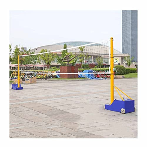 3-in-1-Volleyballstangen mit Netz, Netzpfosten für Volleyball/Badminton/Tennis, stabile Gegengewichtsbox (Farbe: Stil 5, Größe: 3,5–8 Fuß)