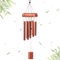 DONGDA Bambus Windspiel, 8 Rohre Windspiel Holz Glockenspiel Garten Windspiele für Draußen Hängend, Klangspiel zum Aufhängen Wind Chimes für Draußen Balkon & Garten, Gedenk-Geschenke (Natur)