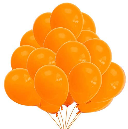 45 Luftballons Orange Ballons 36 cm Partyballon Deko 3,2g. Dekoration für Orange Party