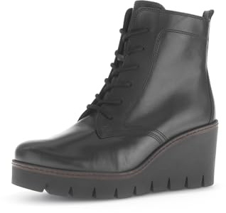 Gabor 54.781.27 Schnürstiefel Glattleder Damen in schwarz - Gr. 40