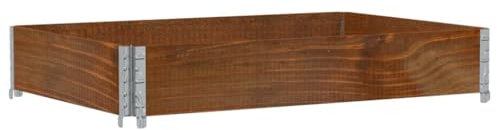 vidaXL Poggiapiedi da Giardino Marrone 120x80cm Legno Massello di Pino, fioriera, fioriera da Patio, fioriera per pomodori, fioriera da Esterno