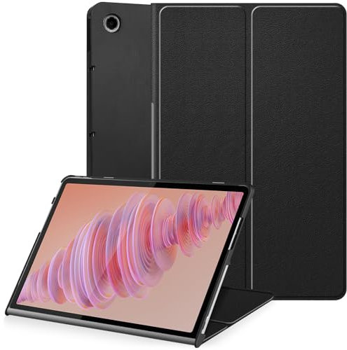 YRH Custodia per Lenovo Tab Plus da 11,5 pollici 2024, ultra sottile, in pelle per tablet Lenovo Tab Plus [TB351FU] (nero)