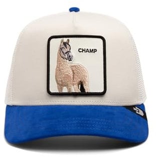 Goorin Bros. Trucker Cap The Suede Horse Blue Creme Blau, Size:OneSize