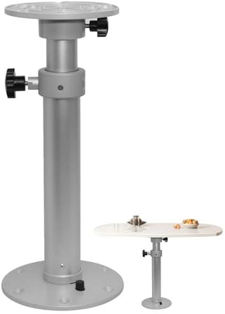 Pieds de table élévatrice pour camping-car | Pieds de table élévatrice réglables pour camping-car, rotation à 360 degrés, base de support de table pour bateau, yacht