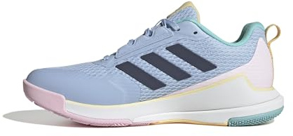 adidas Damen Novaflight 2 Indoor Shoes, Glow Blue/Shadow Navy/core Black, 38 EU