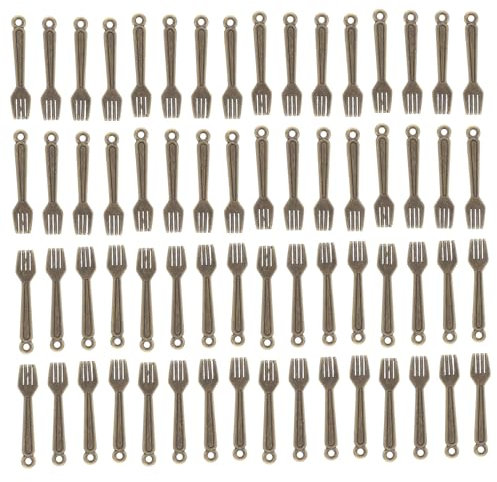 VALICLUD 100stücke Retro Mini Cutlery Aus Legierung Vintage Löffel Und Charms Für Schmuckherstellung Geeignet Für Halsketten Und Armbänder