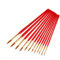 VILLCASE 12st Aquarell-ölgemälde Gouache-Palette Spritzpistole Pinsel Bambus Rot