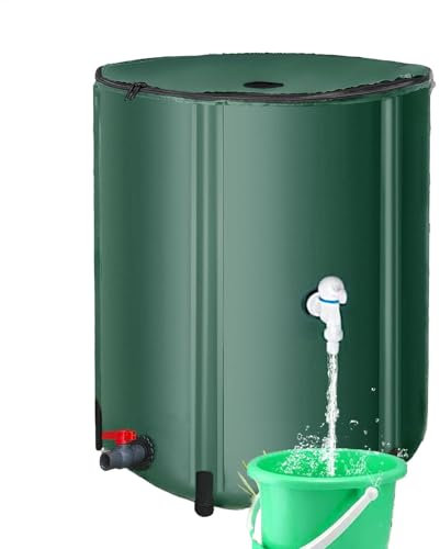 Barile per la pioggia, barile per la raccolta 'acqua piovana | Barile pieghevole per raccolta pioggia in PVC da 26 galloni,Contenitore portatile