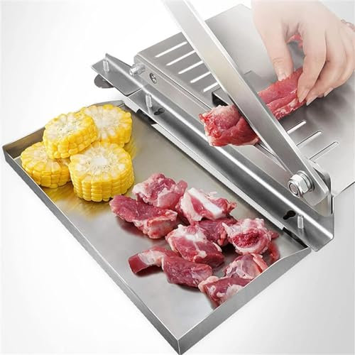 Manueller Knochen-Fleischschneider aus Edelstahl, für Rippen, Fisch, Huhn, Rind, Schneidemaschine für Heimkochen und kommerzielle Zwecke