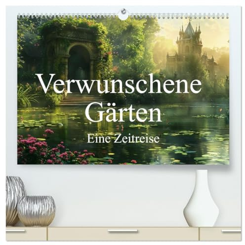 Verwunschene Gärten - Eine Zeitreise (hochwertiger Premium Wandkalender 2026 DIN A2 quer), Kunstdruck in Hochglanz: Verträumte historische ... begeleiten Sie durchs Jahr. (CALVENDO Kunst)