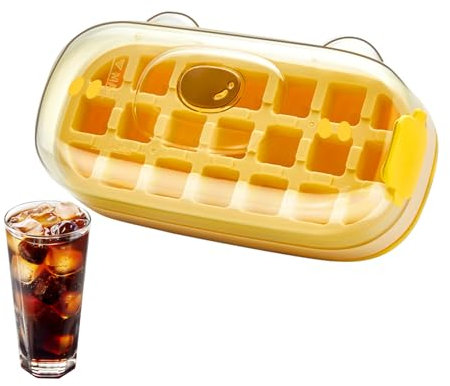 Ice Cup, Cube Maker, 12.5x9.5x7.5cm/4.92x3.74x2.95 Inch Portable Silicone Container, Vertical Bottle Design, Space-Saving Freezer Mold, 1-Piece, for Home Kitchen and Outdoor Travel