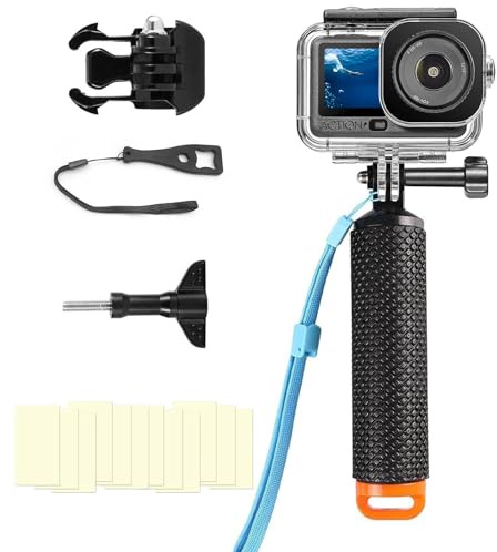 BO&DQQ Underwater Waterproof Case Compatible with DJI Osmo Action 6 Camera, 196FT/60M Dive Diving Housing Cover Shell with Camera Handle Mount Accessories Kit