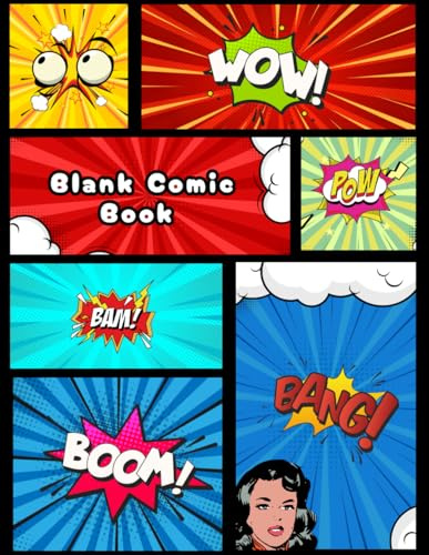 Blank Comic Book for Kids, Teens & Adults