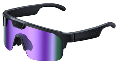 Ehwisbe WIFI Cycling Ski Goggle Sunglasses Smart HD 8MP Video Action Camera Sunglasses Windproof Sports Glasses Recording C