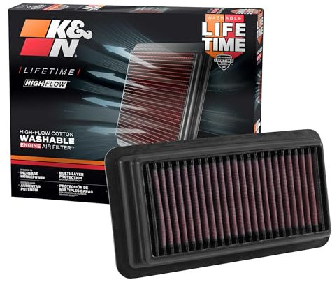 K&N Filtro Aria di ricambio compatibile con Honda Civic 1.5 2016- / CR-V 1.5 2017- (33-5044)
