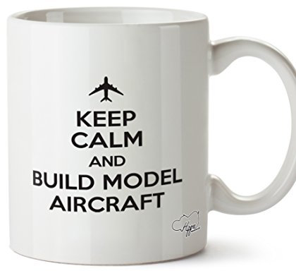 Hippowarehouse Keep Calm and Build Model Aircraft Printed Mug Cup Ceramic 10oz